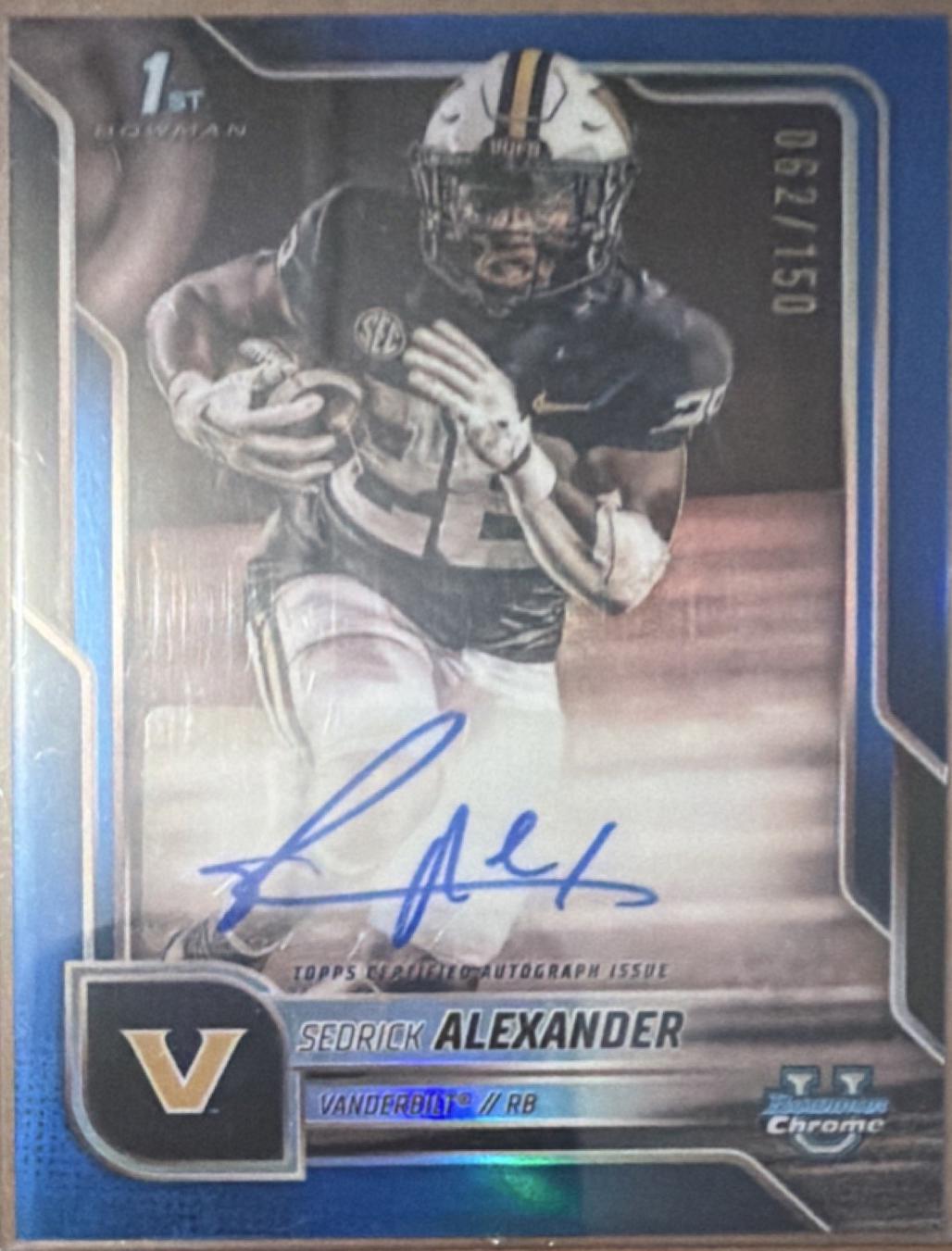 Sedrick Alexander [Superfractor] #BCA-SA