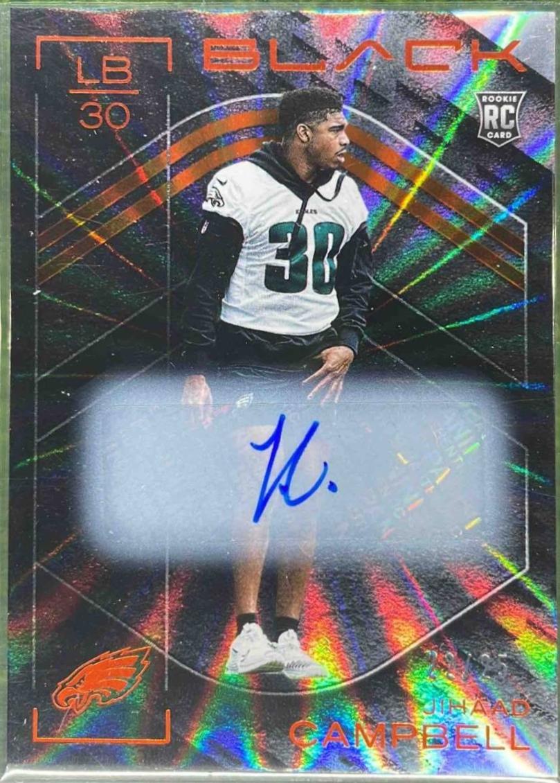 Jihaad Campbell [Citrine Rookie Autograph] #124