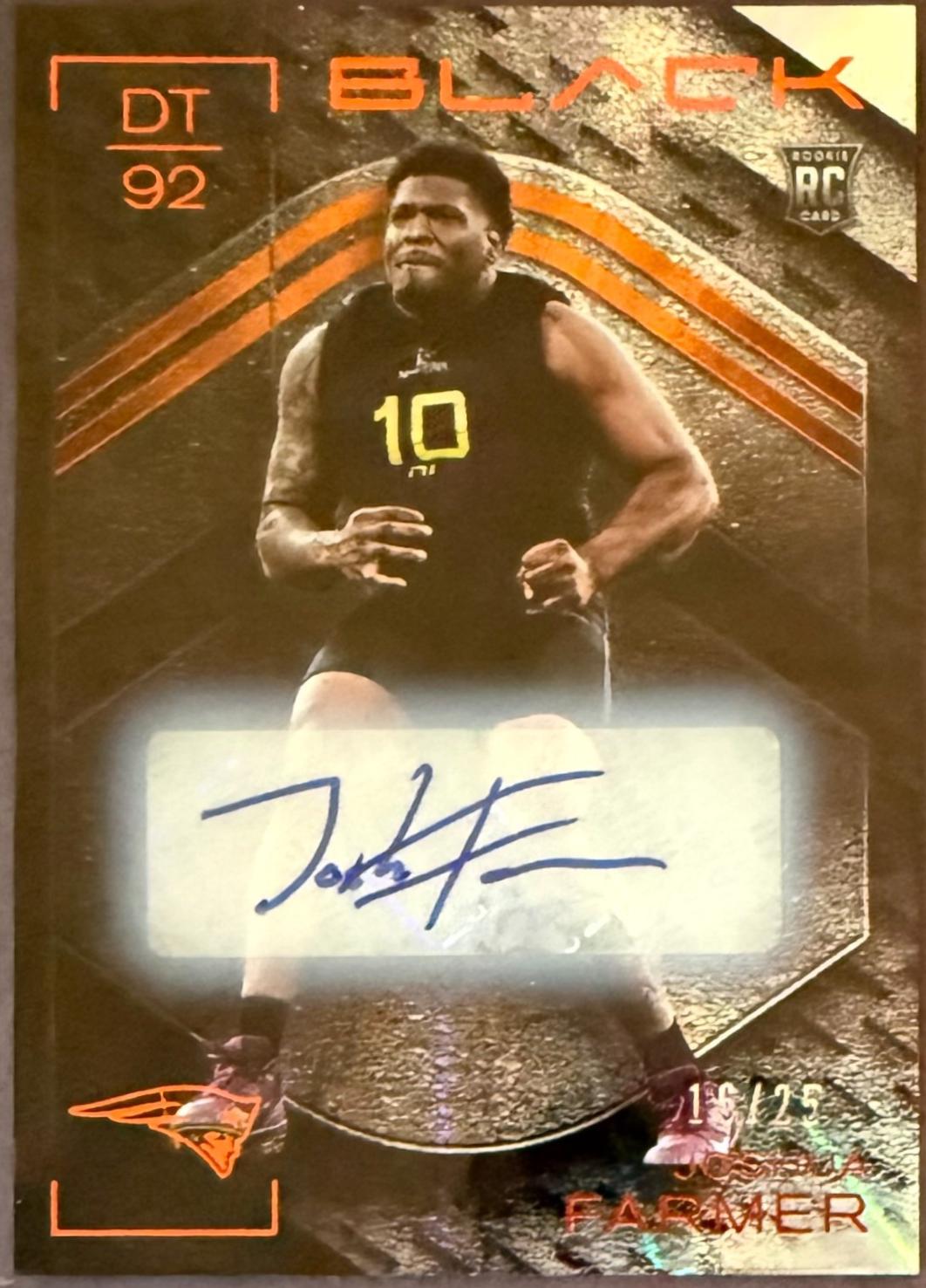 Joshua Farmer [Citrine Rookie Autograph] #154