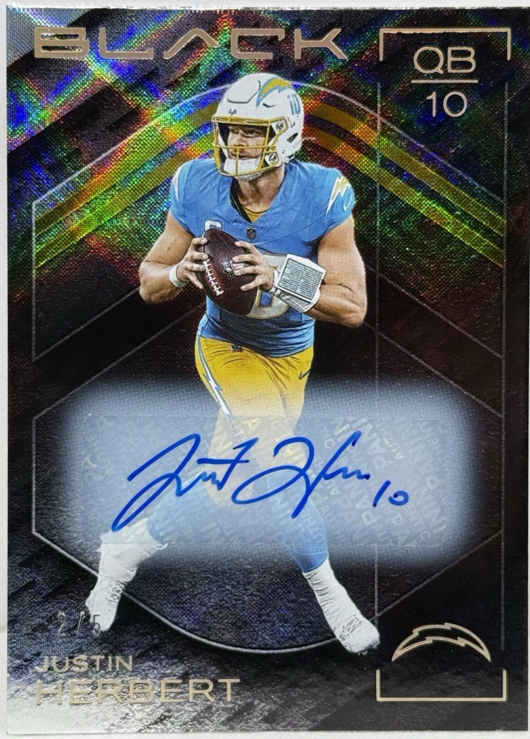 Justin Herbert [Gold Autograph] #57