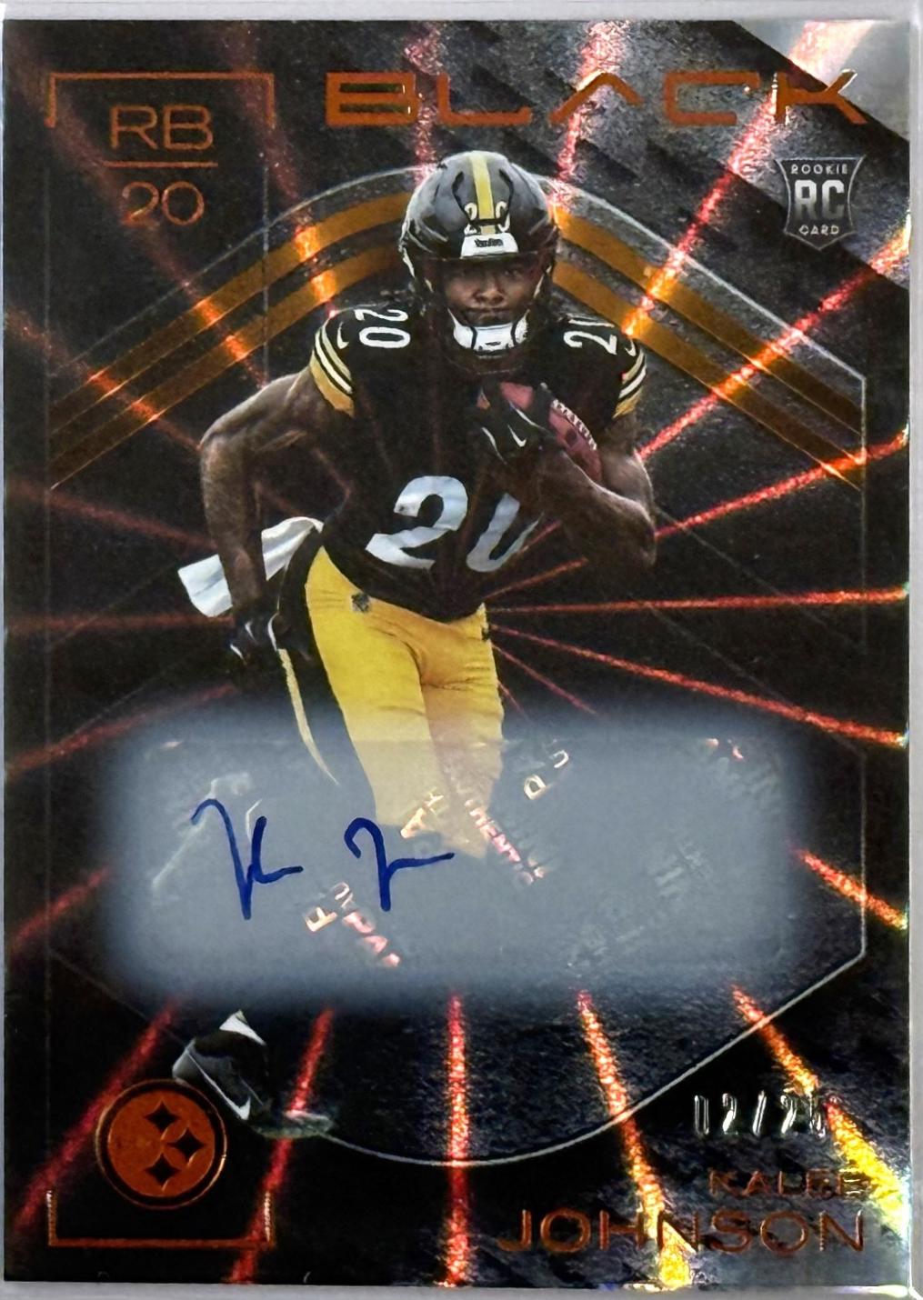 Kaleb Johnson [Citrine Rookie Autograph] #111