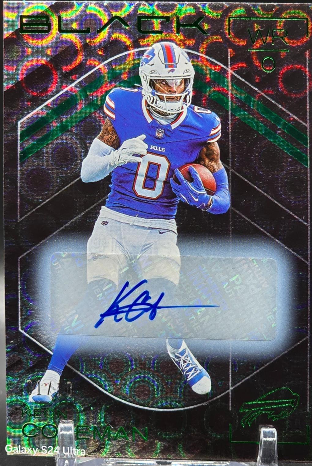 Keon Coleman [Emerald Autograph] #65