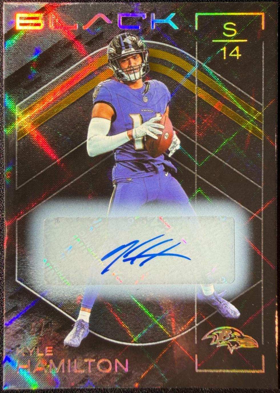 Kyle Hamilton [Gold Autograph] #95