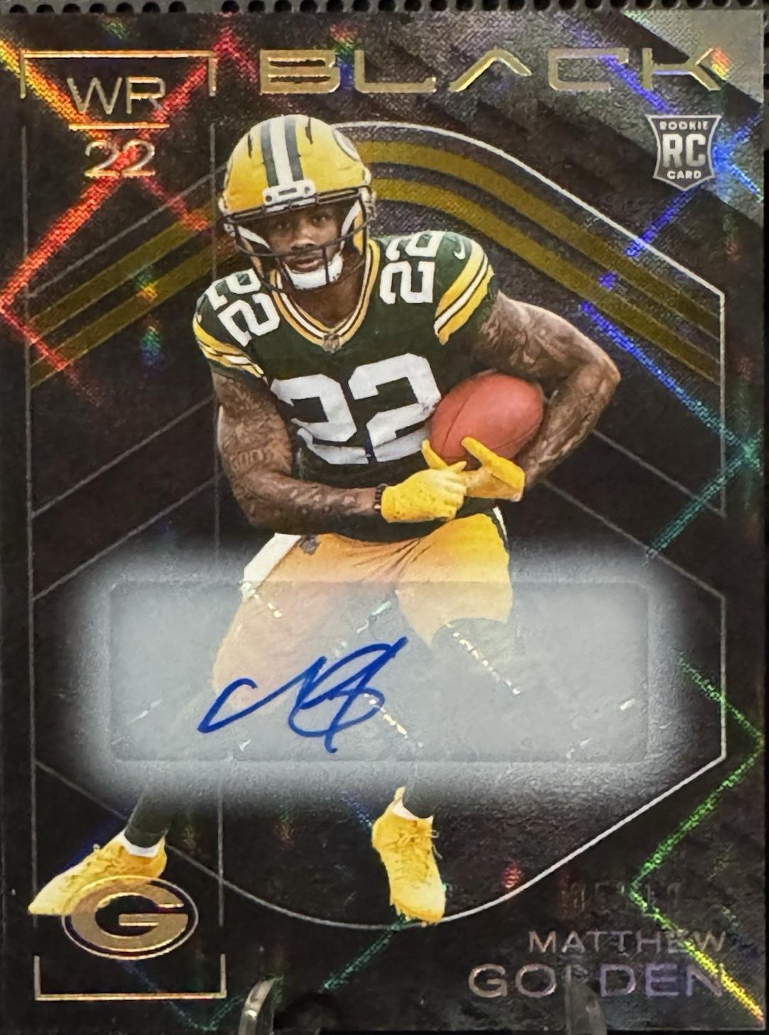 Matthew Golden [Gold Rookie Autograph] #160