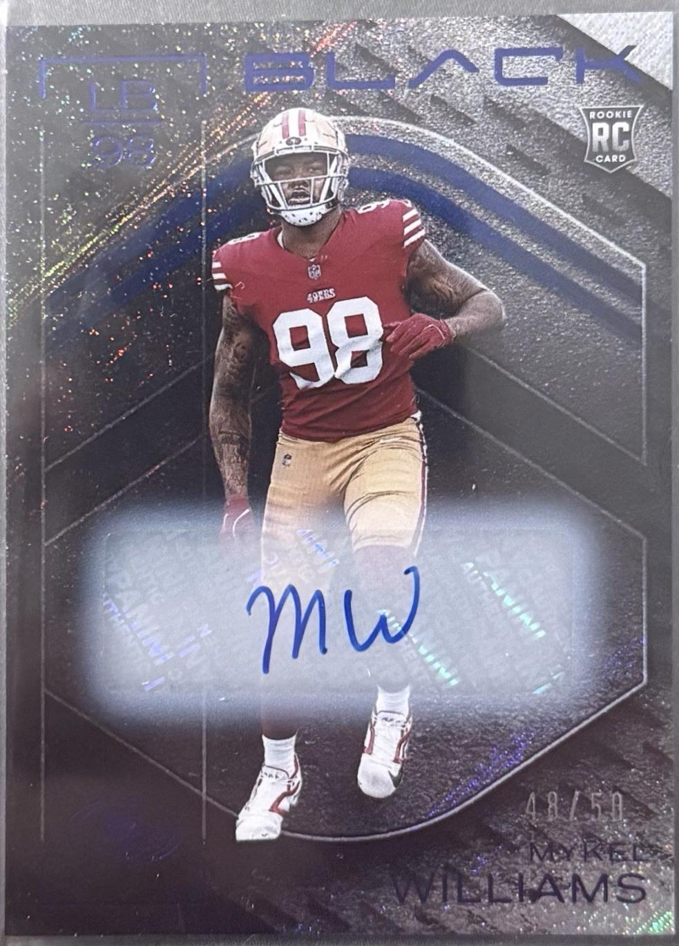 Mykel Williams [Sapphire Rookie Autograph] #140
