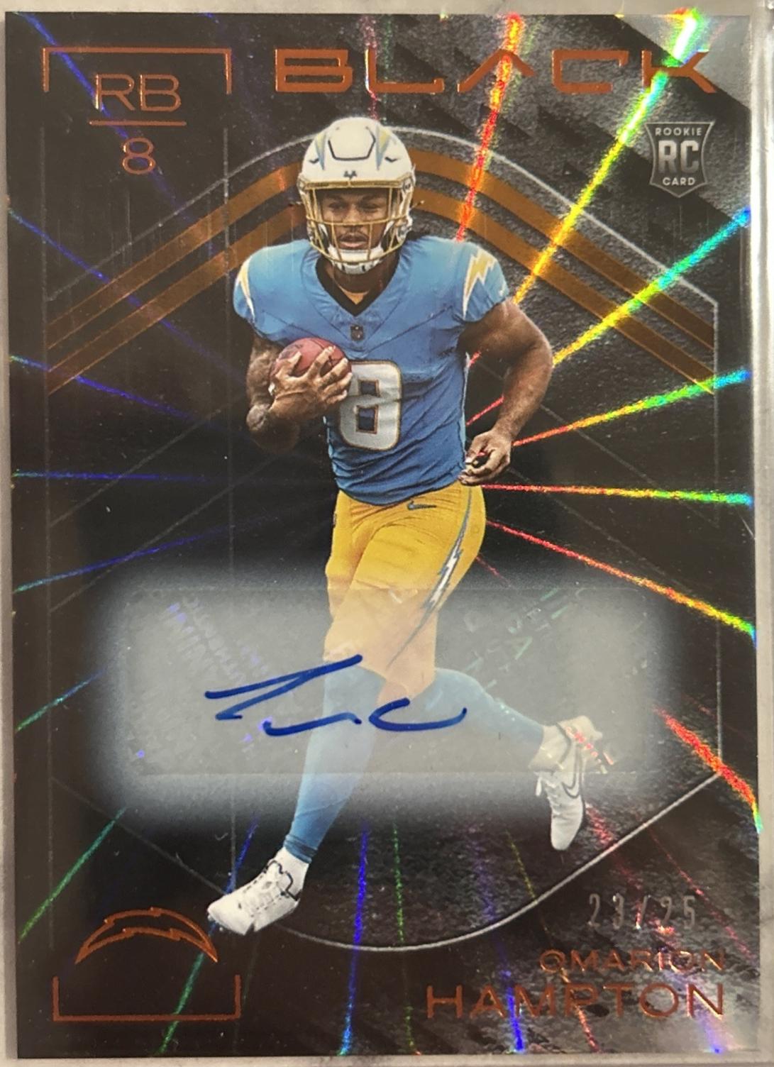 Omarion Hampton [Citrine Rookie Autograph] #103