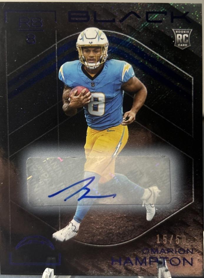 Omarion Hampton [Sapphire Rookie Autograph] #103