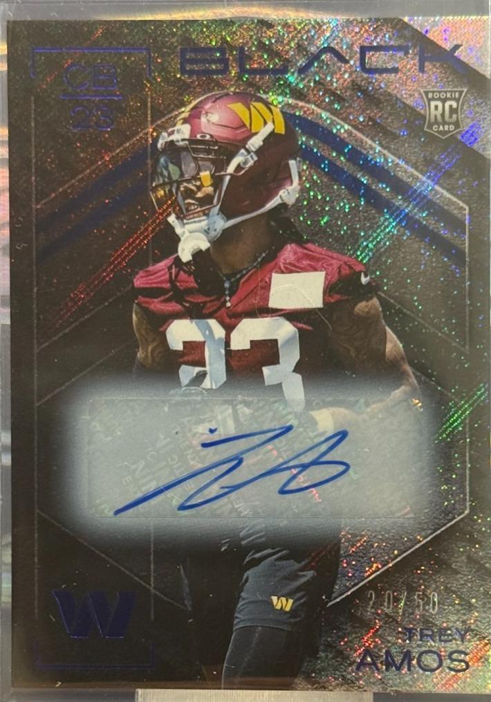 Trey Amos [Sapphire Rookie Autograph] #146