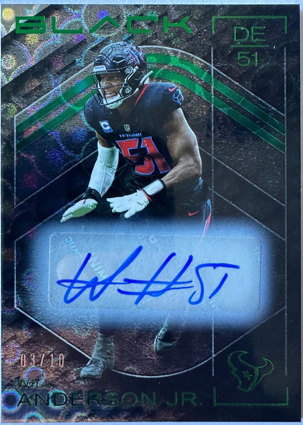 Will Anderson Jr. [Emerald Autograph] #29