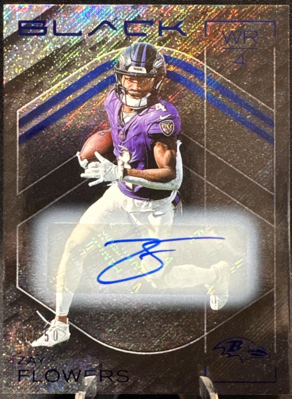 Zay Flowers [Sapphire Autograph] #64