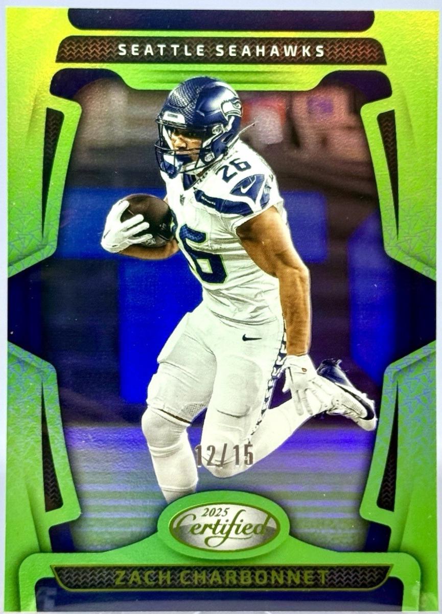 Zach Charbonnet [Lime Green Mirror] #90
