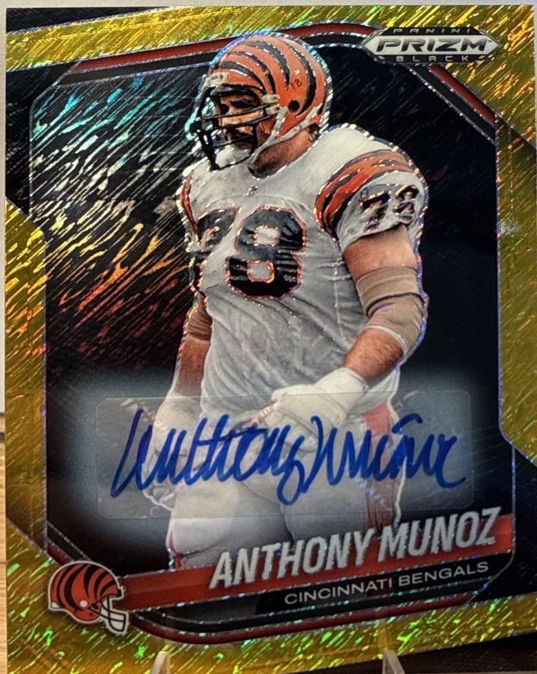 Anthony Munoz [Autograph Gold Shimmer] #25