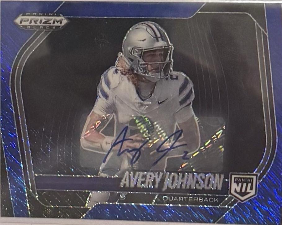 Avery Johnson [Autograph Blue Shimmer] #186
