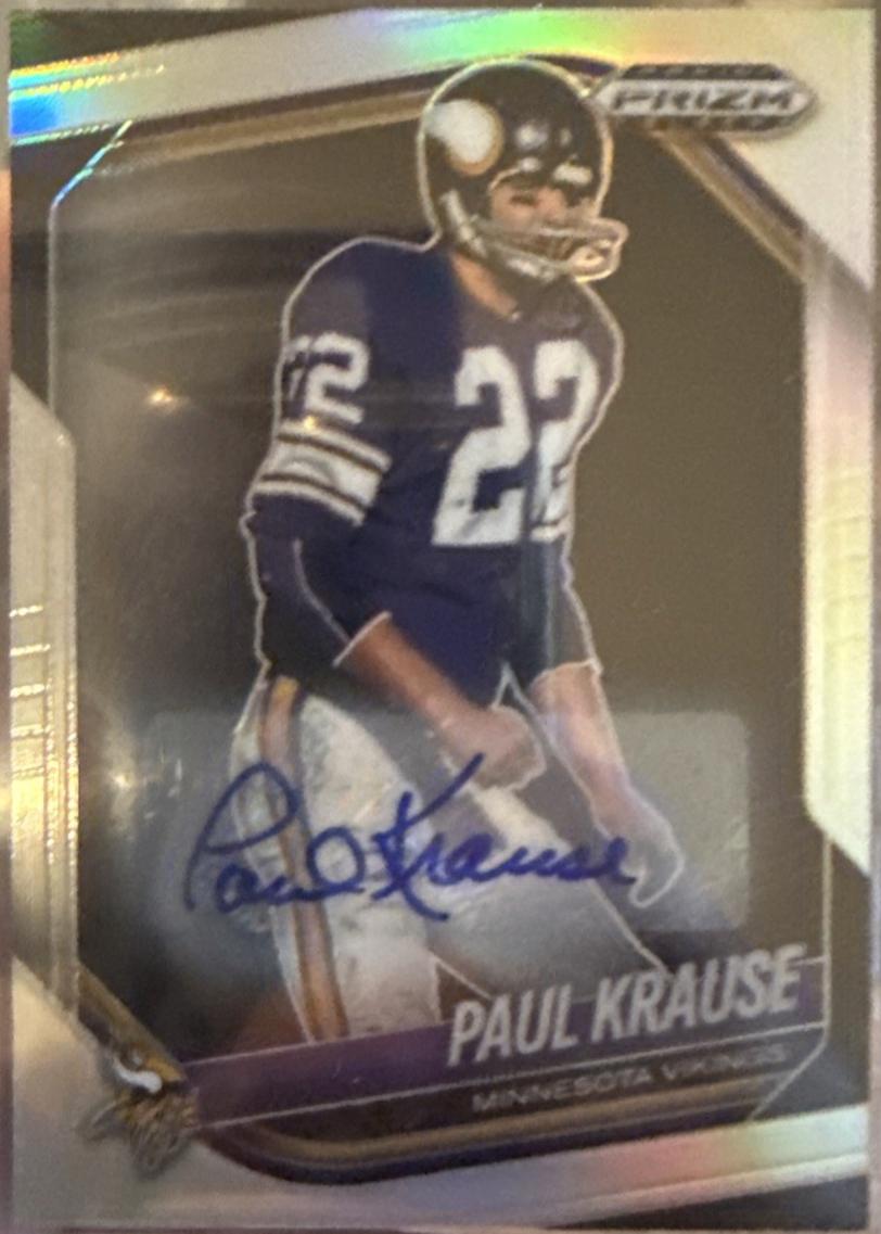Paul Krause [Autograph Silver] #88