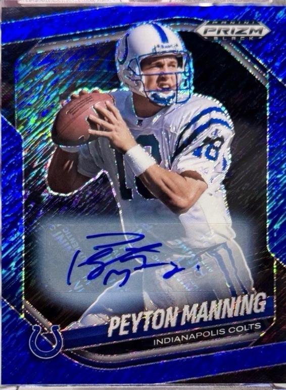 Peyton Manning [Autograph Blue Shimmer] #71