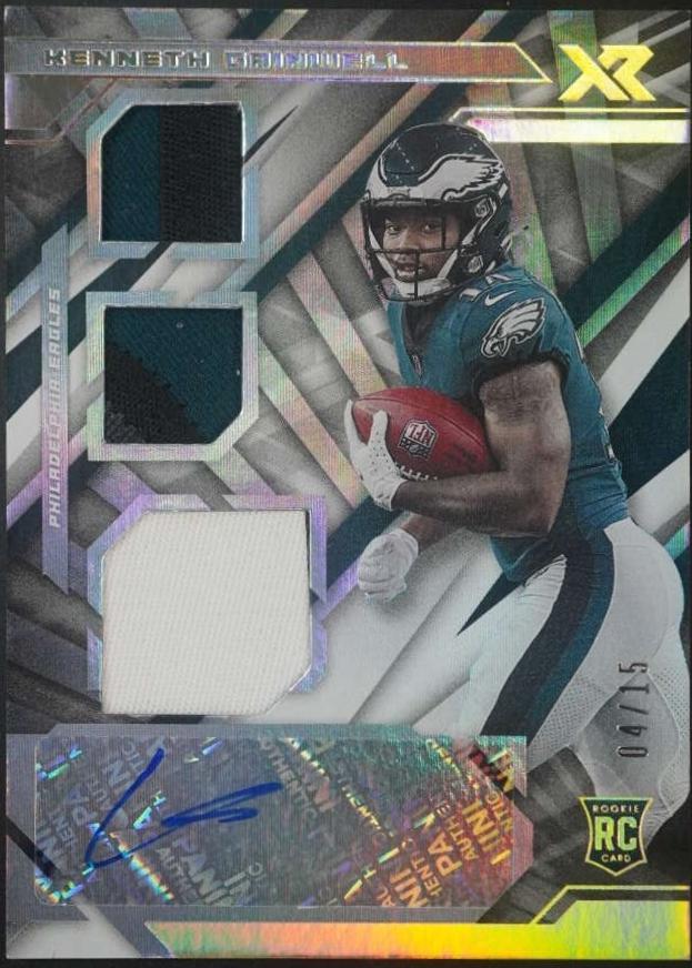 Kenneth Gainwell [Triple Swatch Autograph White] #239