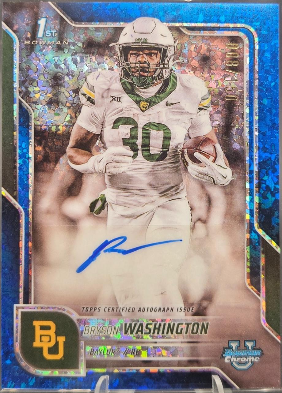 Bryson Washington [Blue Refractor] #BCA-BWA