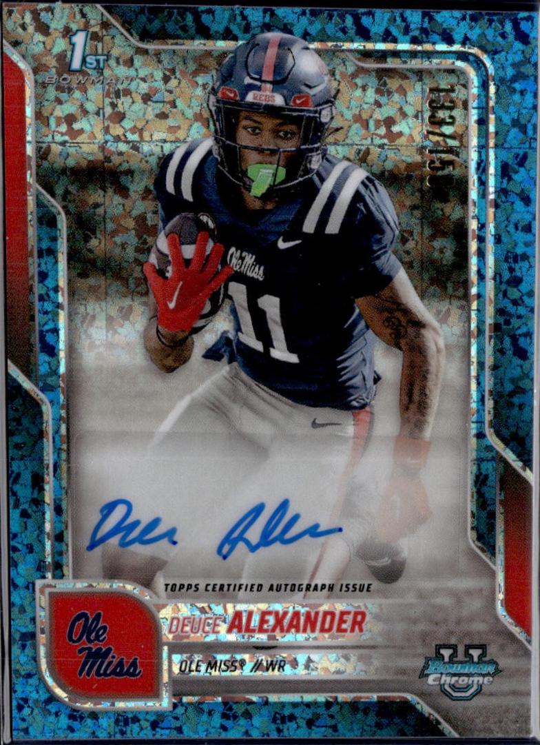 Deuce Alexander [Blue Mini-Diamond Refractor] #BCA-DAL