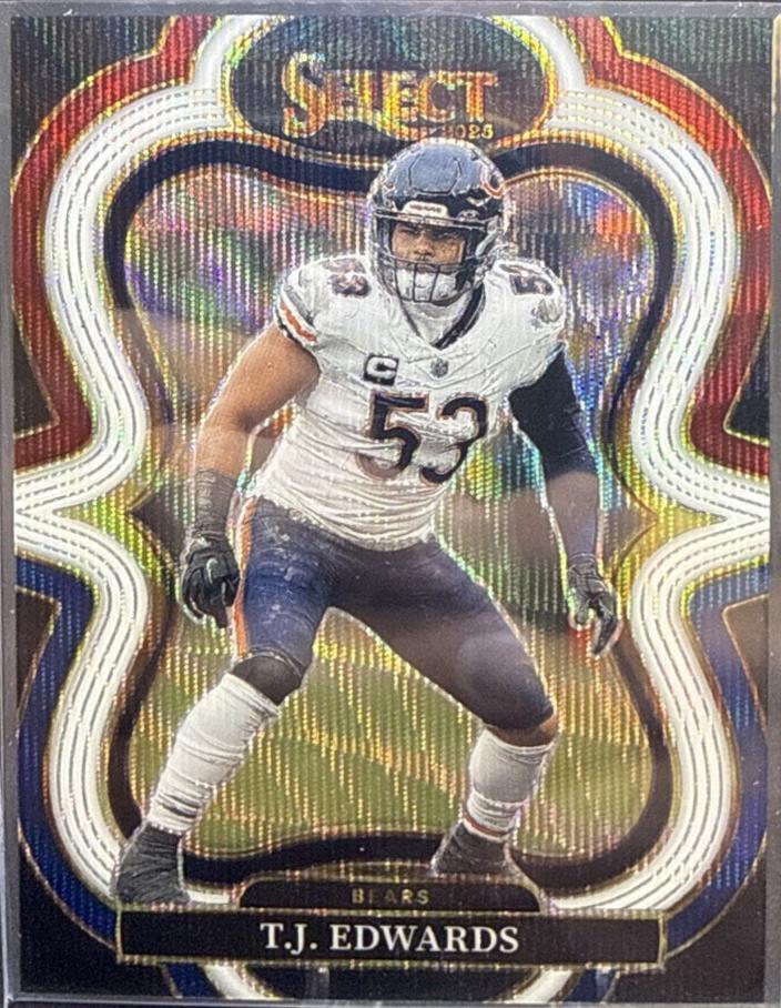 T.J. Edwards [Tri-Color Prizm] #373