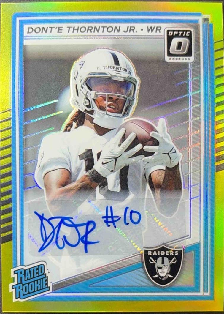 Dont'e Thornton Jr. [Neon Yellow Autograph] #279