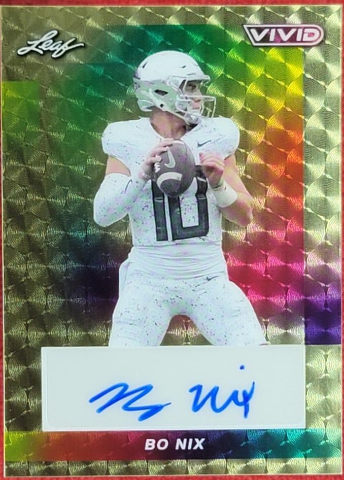 Bo Nix [Gold Prismatic] #BA-BN1