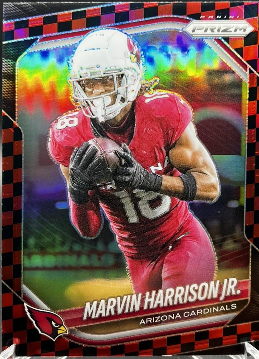 Marvin Harrison Jr. [Black Red Checker] #28