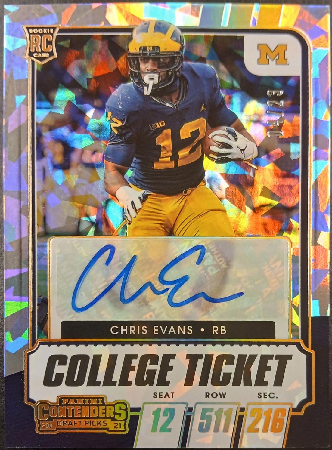 Chris Evans [Autograph Gold Cracked Ice] #135