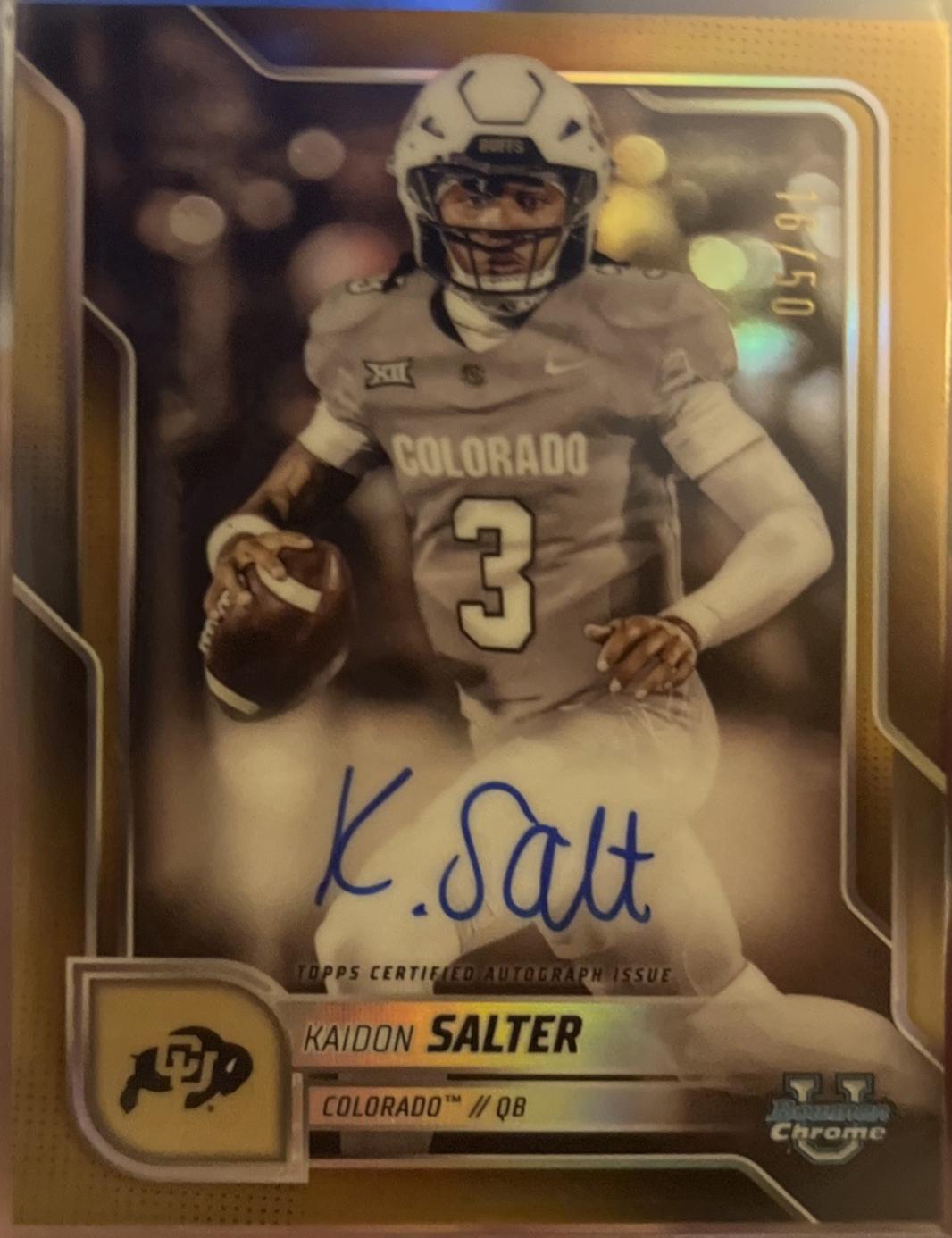 Kaidon Salter [Gold Refractor] #BCA-KSA