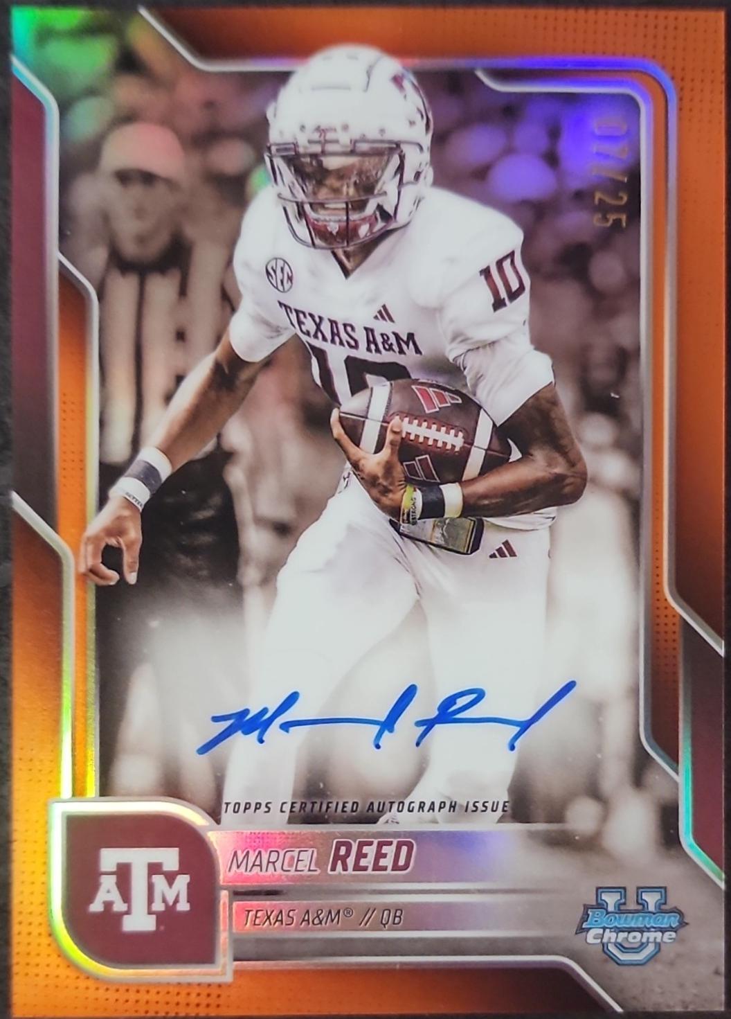 Marcel Reed [Orange Refractor] #BCA-MRE