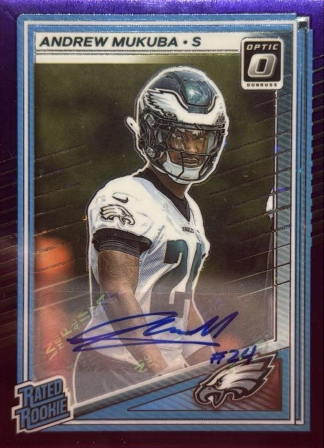 Andrew Mukuba [Purple Stars Autograph] #297