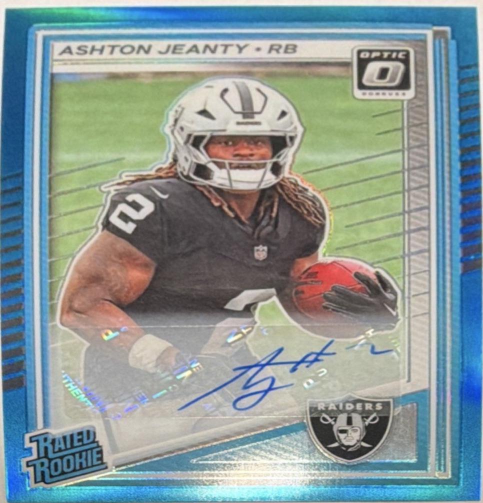 Ashton Jeanty [Neon Blue RPS Autograph] #202
