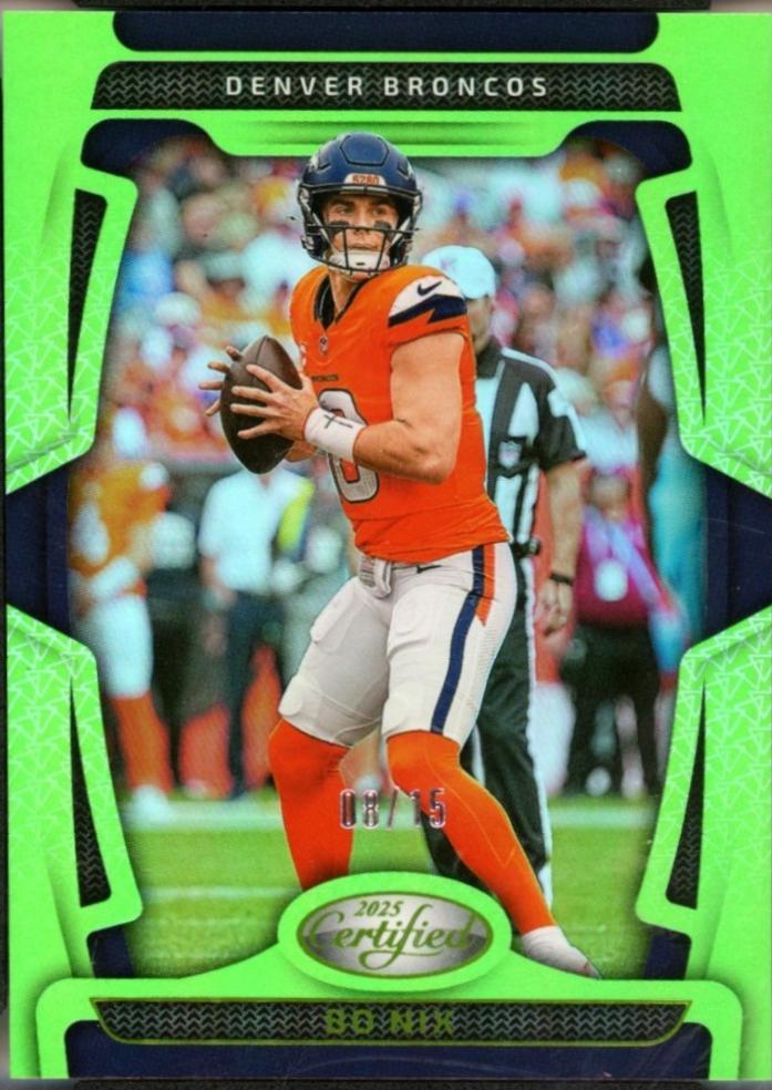 Bo Nix [Lime Green Mirror] #29