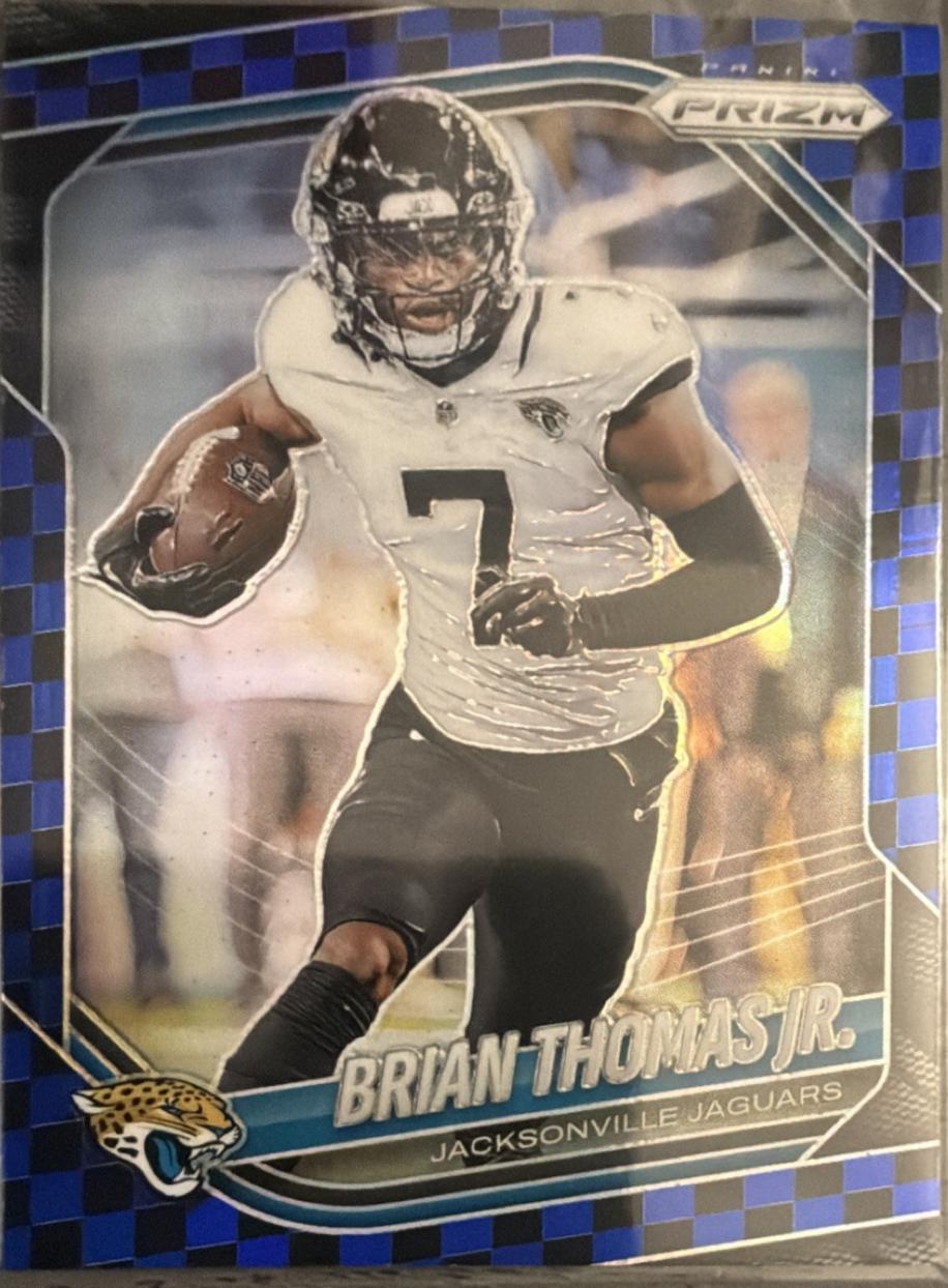 Brian Thomas Jr. [Black Blue Checker] #2