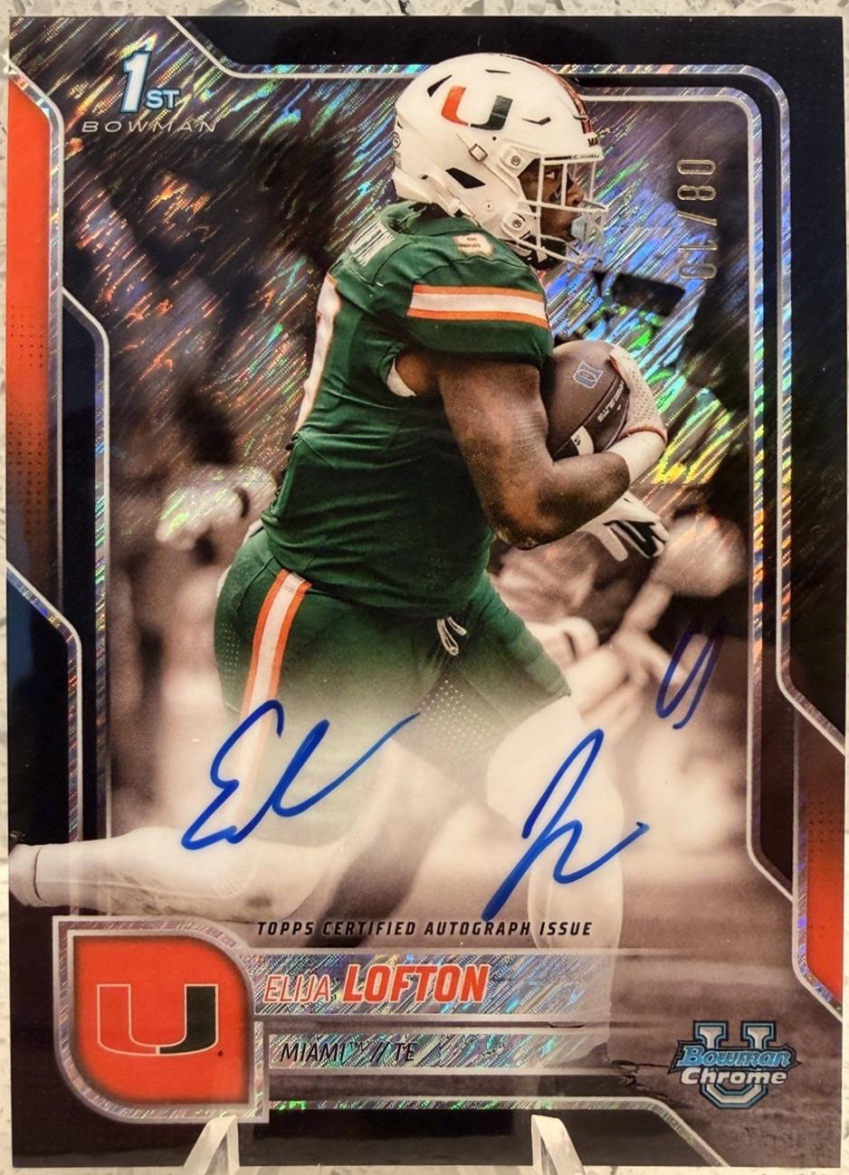 Elija Lofton [Black Shimmer Refractor] #BCA-EL