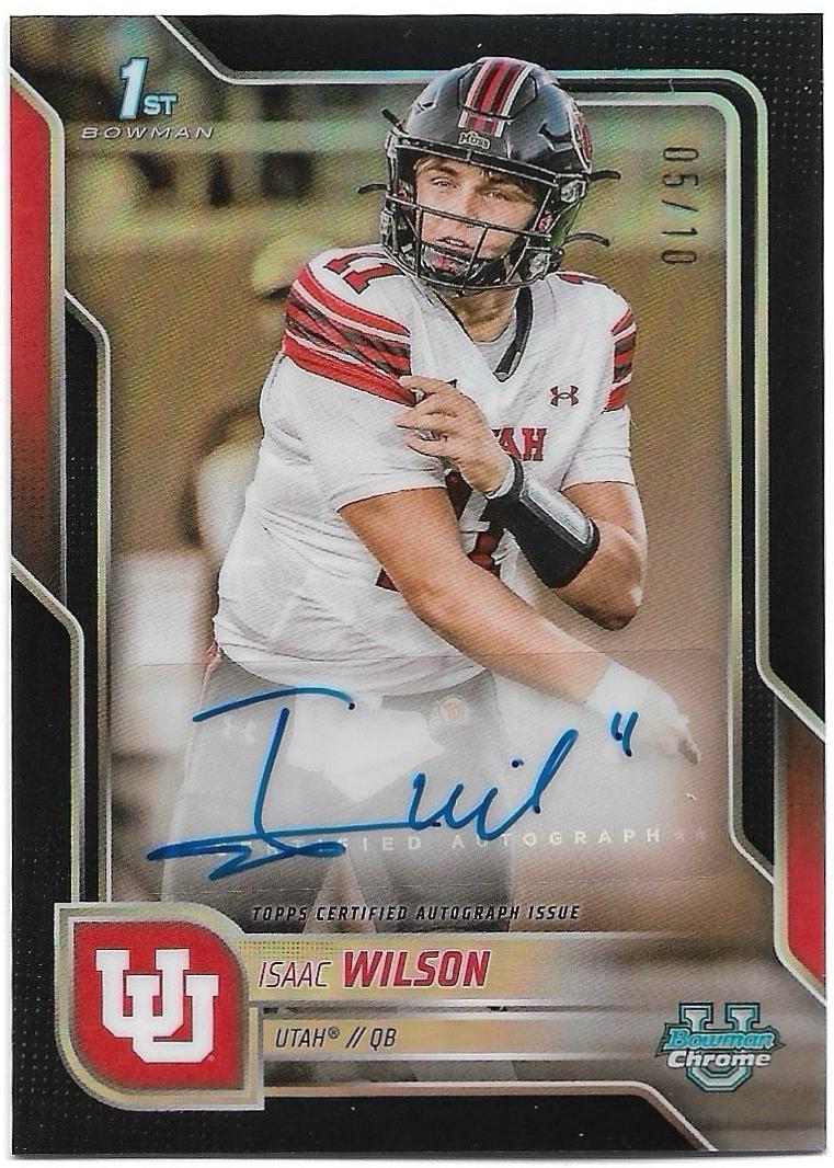 Isaac Wilson [Black Refractor] #BCA-IW