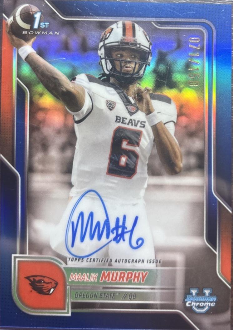 Maalik Murphy [Blue Refractor] #BCA-MAM