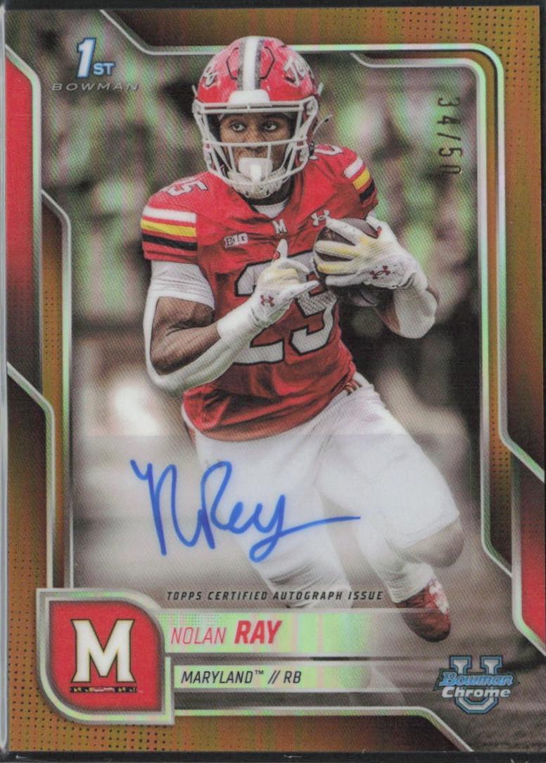 Nolan Ray [Gold Refractor] #BCA-NR