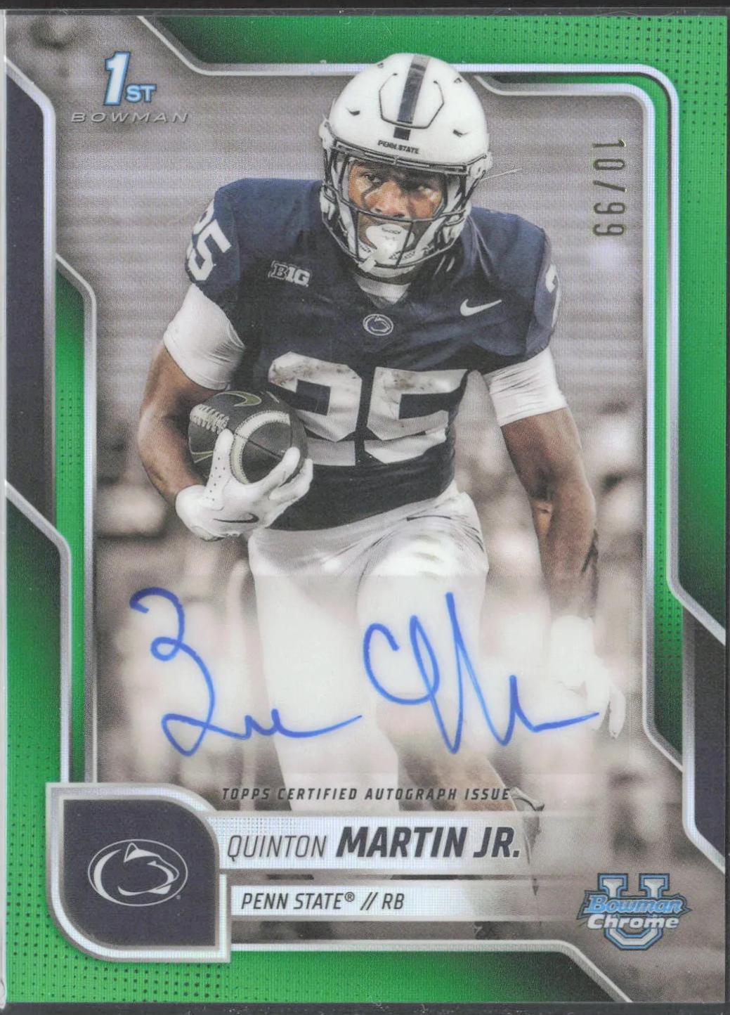 Quinton Martin Jr. [Green Refractor] #BCA-QMJ
