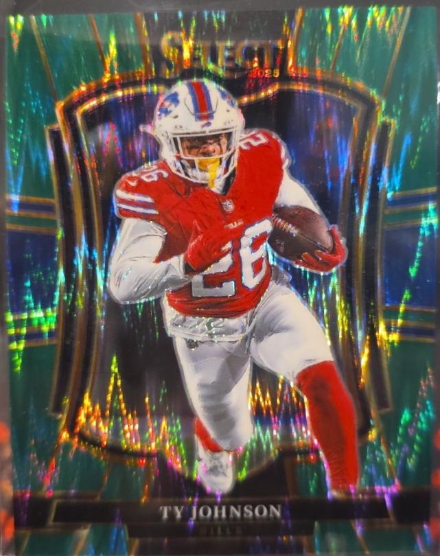 Ty Johnson [Green Prizm Shock] #186