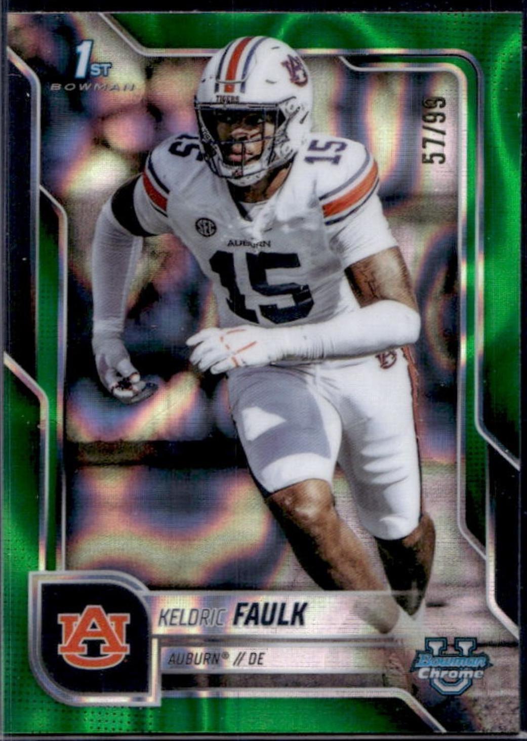 Keldric Faulk [Green Lava Refractor] #6