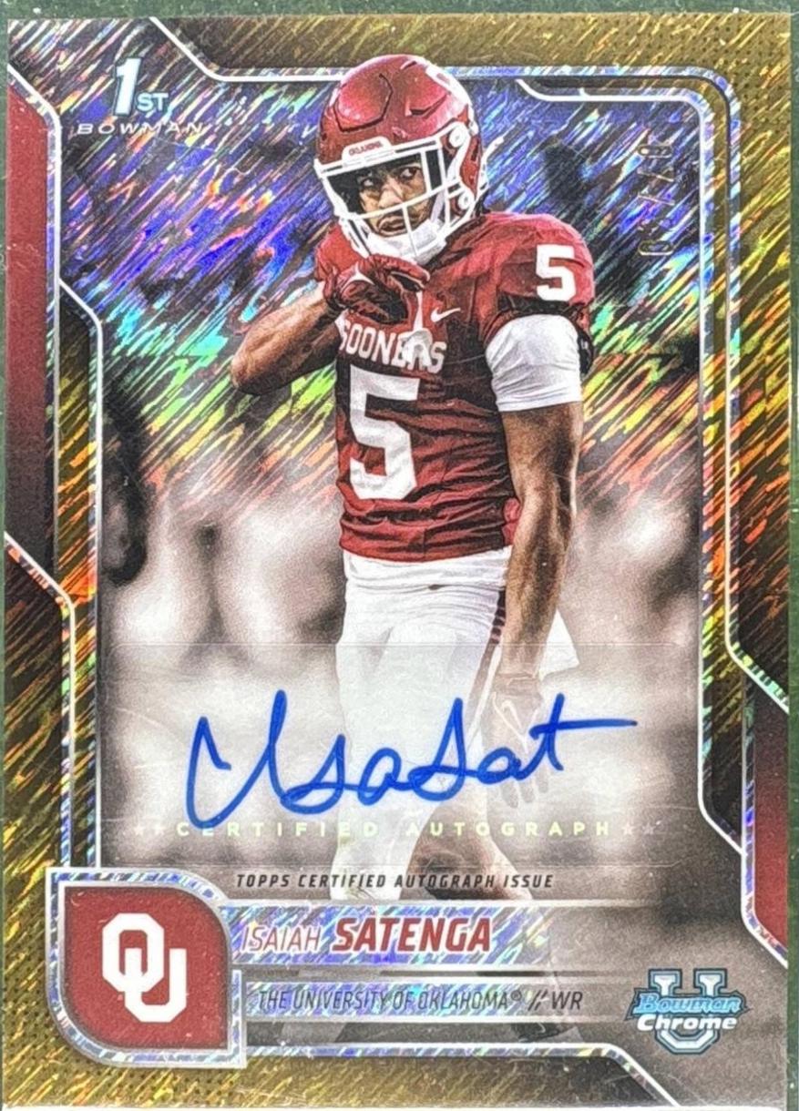 Isaiah Sategna [Gold Shimmer Refractor] #BCA-IS