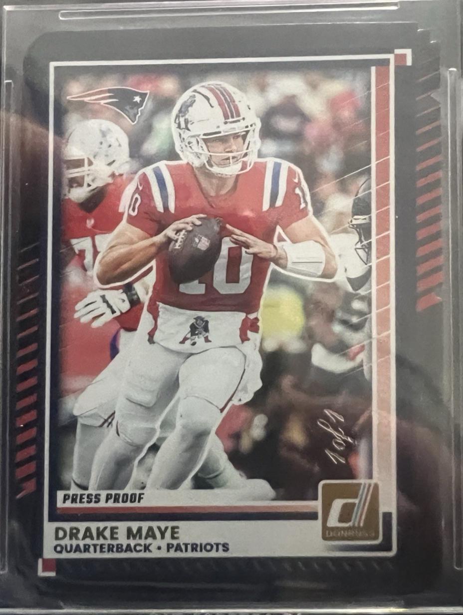 Drake Maye [Press Proof Black Die-Cut] #58