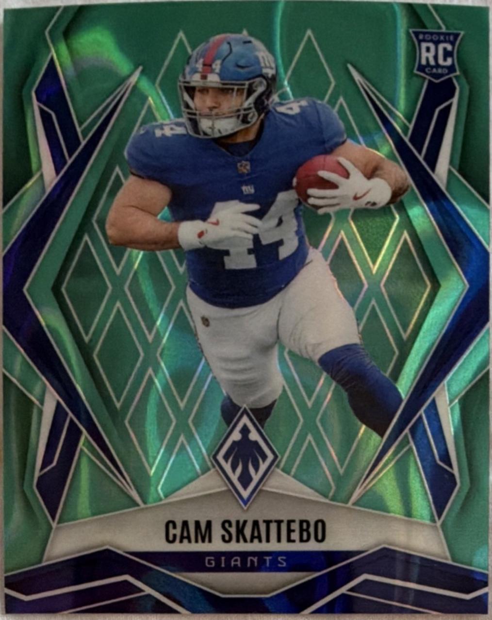 Cam Skattebo [Teal Pyramids] #168