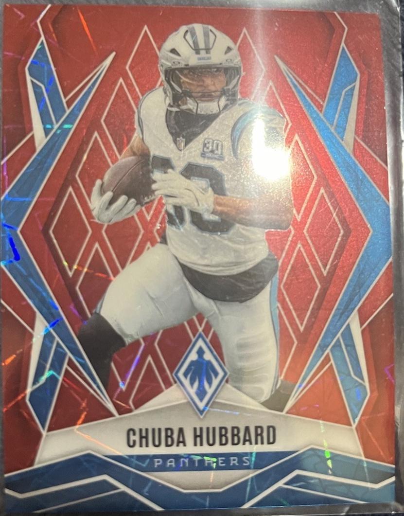 Chuba Hubbard [Red Lazer] #75
