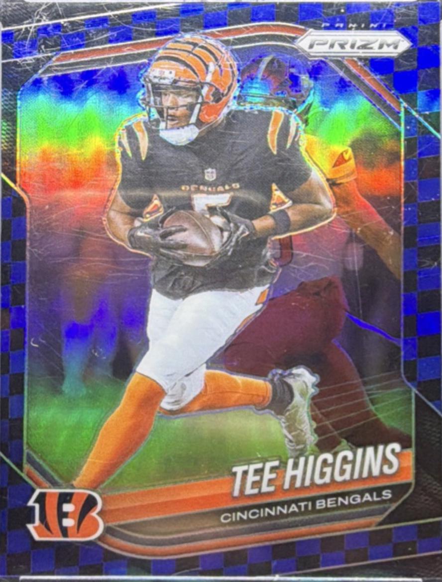 Tee Higgins [Black Blue Checker] #13