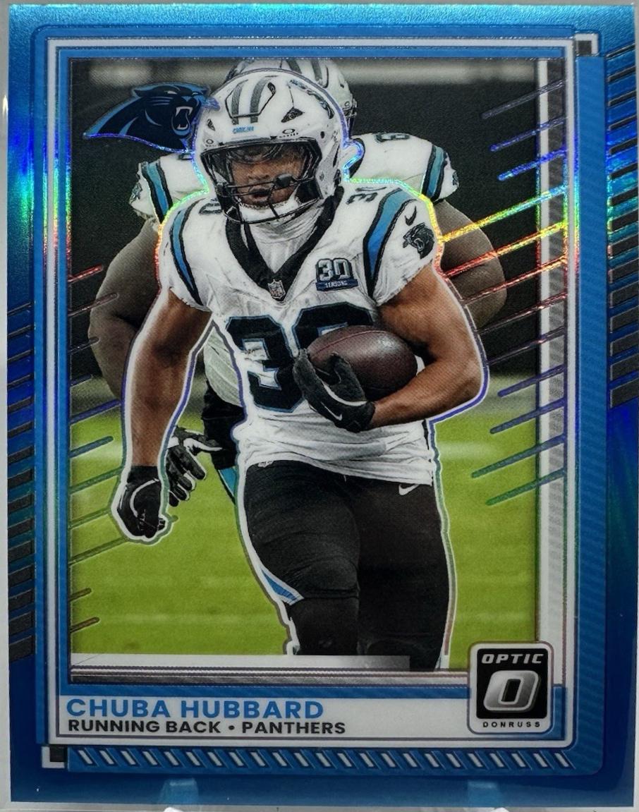 Chuba Hubbard [Neon Blue] #62
