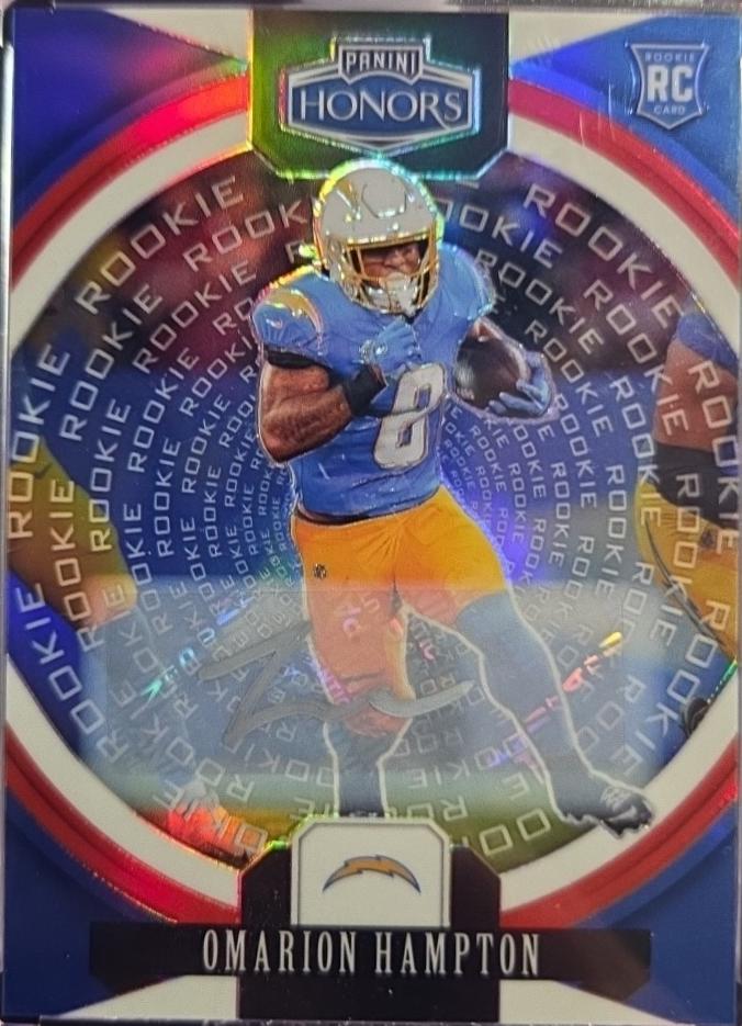 Omarion Hampton [Blue Rookie Signature] #47