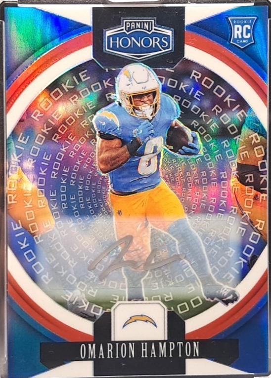 Omarion Hampton [Red Rookie Signature] #47