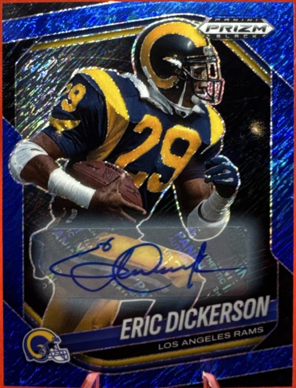 Eric Dickerson [Autograph Blue Shimmer] #77