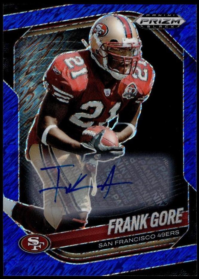 Frank Gore [Autograph Blue Shimmer] #134